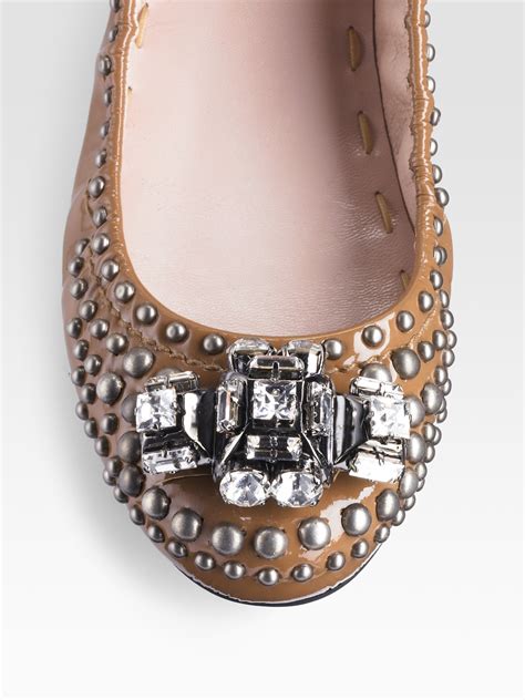 miu miu flats metallic pointy straps|miu michael shoes.